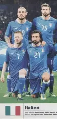 постер А4 футбол зб.Італія 2014 Кікер/Italy national football team Kicker poster