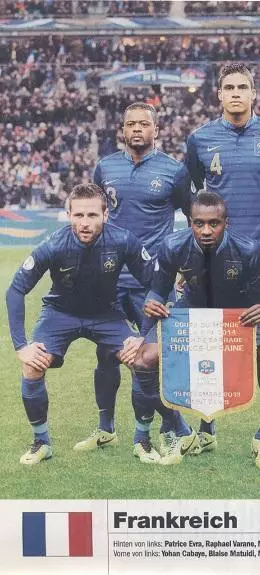постер А4 футбол зб. Франція 2014 Кікер / France national football team poster