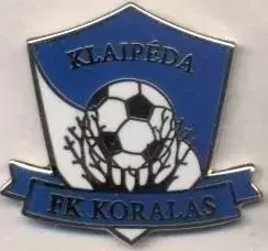 футбол.клуб Коралас (Литва) ЕМАЛЬ /Koralas Klaipeda,Lithuania football pin badge