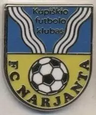 футбол.клуб Нарьянта (Литва ЕМАЛЬ/Narjanta Kupiskis,Lithuania football pin badge
