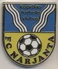 футбол.клуб Нарьянта (Литва ЕМАЛЬ/Narjanta Kupiskis,Lithuania football pin badge