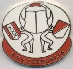 футбол.клуб Зеебургія (Нідерланди) ЕМАЛЬ /AVV Zeeburgia,Netherlands football pin