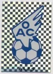 наклейка люмінесц. футбол Алєс (Франція) /Olympique Ales,France football sticker
