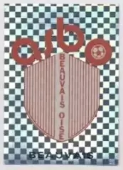 наклейка люмінесцентна футбол Бове (Франція/AS Beauvais-Oise,France logo sticker