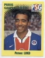 наклейка футбол П.Локо (Франція) / Patrice Loko, Paris SG, France player sticker