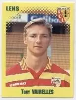 наклейка футбол Т.Верель (Франція) /Tony Vairelles,RC Lens,France player sticker