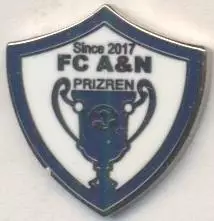 футбол.клуб А&Н Прізрен (Косово) ЕМАЛЬ /FC A&N Prizren,Kosovo football pin badge