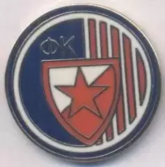 футбол.клуб Црвена Звезда (Сербія)4 ЕМАЛЬ /Red Star Belgrade,Serbia football pin