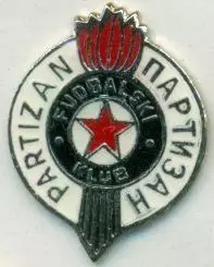 футбол.клуб Партизан (Сербія) важмет/Partizan Belgrade,Serbia football pin badge