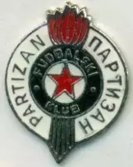 футбол.клуб Партизан (Сербія) важмет/Partizan Belgrade,Serbia football pin badge