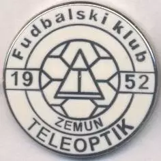 футбол.клуб Телеоптик (Сербія) ЕМАЛЬ / Teleoptik Zemun,Serbia football pin badge