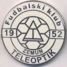 футбол.клуб Телеоптик (Сербія) ЕМАЛЬ / Teleoptik Zemun,Serbia football pin badge