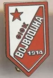 футбол.клуб Войводіна (Сербія)2 ЕМАЛЬ / Vojvodina Novi Sad,Serbia football badge