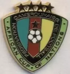 Камерун (федерація футболу) 4х чемпіон Африки ЕМАЛЬ /Cameroon football feder.pin
