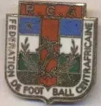 ЦАР,федерація футболу1 ЕМАЛЬ /Central African Republic football federation badge