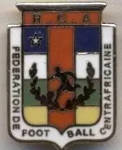 ЦАР,федерація футболу2 ЕМАЛЬ /Central African Republic football federation badge