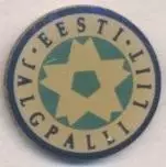 Естонія, федерація футболу, офіц.2 важмет /Estonia football federation pin badge