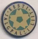 Естонія, федерація футболу, офіц.2 важмет /Estonia football federation pin badge