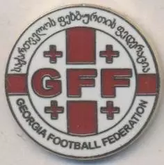Грузія, федерація футболу,№1 ЕМАЛЬ /Georgia football federation enamel pin badge