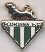 футбол.клуб Флоріана (Мальта)5 ЕМАЛЬ/Floriana FC,Malta football enamel pin badge