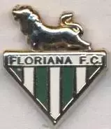 футбол.клуб Флоріана (Мальта)5 ЕМАЛЬ/Floriana FC,Malta football enamel pin badge