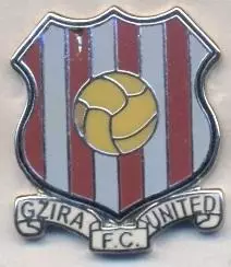 футбол.клуб Гзіра Юнайтед (Мальта)2 ЕМАЛЬ /Gzira United,Malta football pin badge