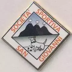 футбол.клуб Сан-Джованні (Сан-Марино2 ЕМАЛЬ/San Giovanni,San Marino football pin