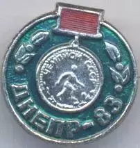 футбол.клуб Дніпро Дн.(Укр.6 чемпіон 1983 алюм./Dnipro Dn.Ukraine football badge