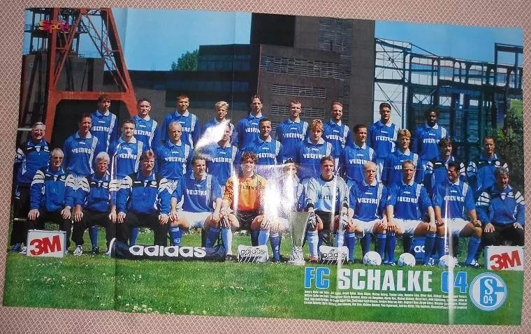 постер А1 футбол Джоване Елбер (Баварія+Бразилія /Шальке 1990-ті football poster 1