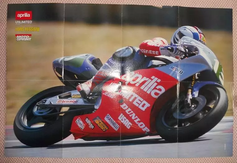 постер А1 мото Кілі/Реджані Італія/Chili/Reggiani Italy motorcycle racing poster 1