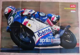 постер А1 мото Кілі/Реджані Італія/Chili/Reggiani Italy motorcycle racing poster