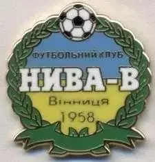 футбол.клуб Нива Вінниця (Україна)2 ЕМАЛЬ / Nyva Vinnytsya, Ukraine football pin