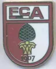 футбол.клуб Аугсбург (Німеччина)2 ЕМАЛЬ / FC Augsburg,Germany football pin badge