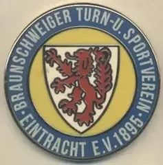 футбол.клуб Айнтрахт Брауншв.(Німеч.)3 ЕМАЛЬ/E.Braunschweig,Germany football pin