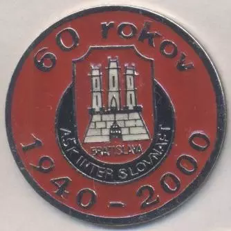 футбол.клуб Інтер (Словаччина)1 важмет /Inter Bratislava,Slovakia football badge