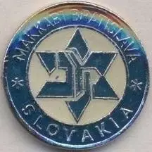 футбол.клуб Маккабі (Словач.) важмет /Makkabi Bratislava,Slovakia football badge