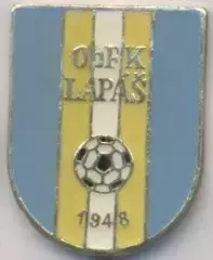 футбольний клуб Лапаш (Словаччина) важмет / ObFK Lapas, Slovakia football badge
