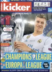 Футбол,Ліга Чемпіонів 2018-19,спецвидання Кікер /Kicker Champions league preview