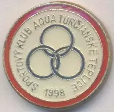 футбол.клуб Аква (Словач.) важмет /Aqua Turcianske Teplice,Slovak football badge