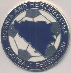 Боснія-Герц.федерація футболу ЕМАЛЬ більший/Bosnia football federation pin badge