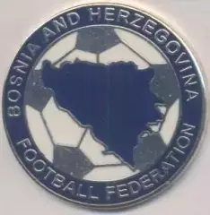 Боснія-Герц.федерація футболу ЕМАЛЬ більший/Bosnia football federation pin badge