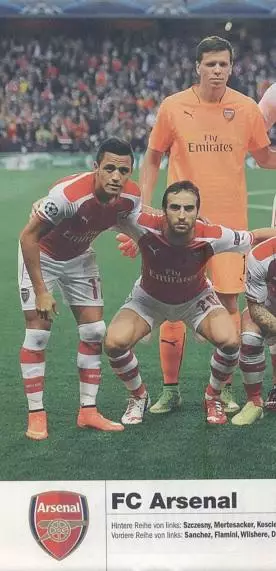 постер А4 футбол Арсенал (Англія) 2014/FC Arsenal London,England football poster
