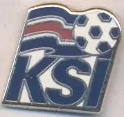 Ісландія, федерація футболу, офіц. ЕМАЛЬ / Iceland football federation pin badge