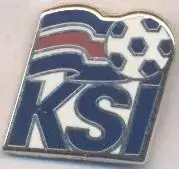 Ісландія, федерація футболу, офіц. ЕМАЛЬ / Iceland football federation pin badge
