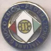 Італія, федерація футболу,офіц. ЕМАЛЬ/Italy calcio football federation pin badge