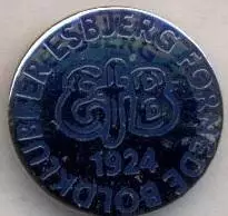 футбольний клуб Есб'єрг (Данія)1 ЕМАЛЬ /Esbjerg fB,Denmark football enamel badge