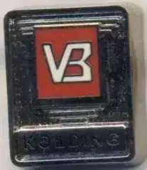футбол.клуб Вайле Коллінг (Данія) ЕМАЛЬ / Vejle BK Kolding, Denmark football pin