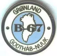 футбол.клуб Б-67 Нуук (Гренландія) ЕМАЛЬ /B-67 Nuuk,Greenland football pin badge
