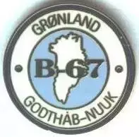 футбол.клуб Б-67 Нуук (Гренландія) ЕМАЛЬ /B-67 Nuuk,Greenland football pin badge