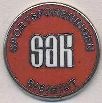 футбол.клуб САК Сісіміут (Гренландія) ЕМАЛЬ /SAK Sisimiut,Greenland football pin